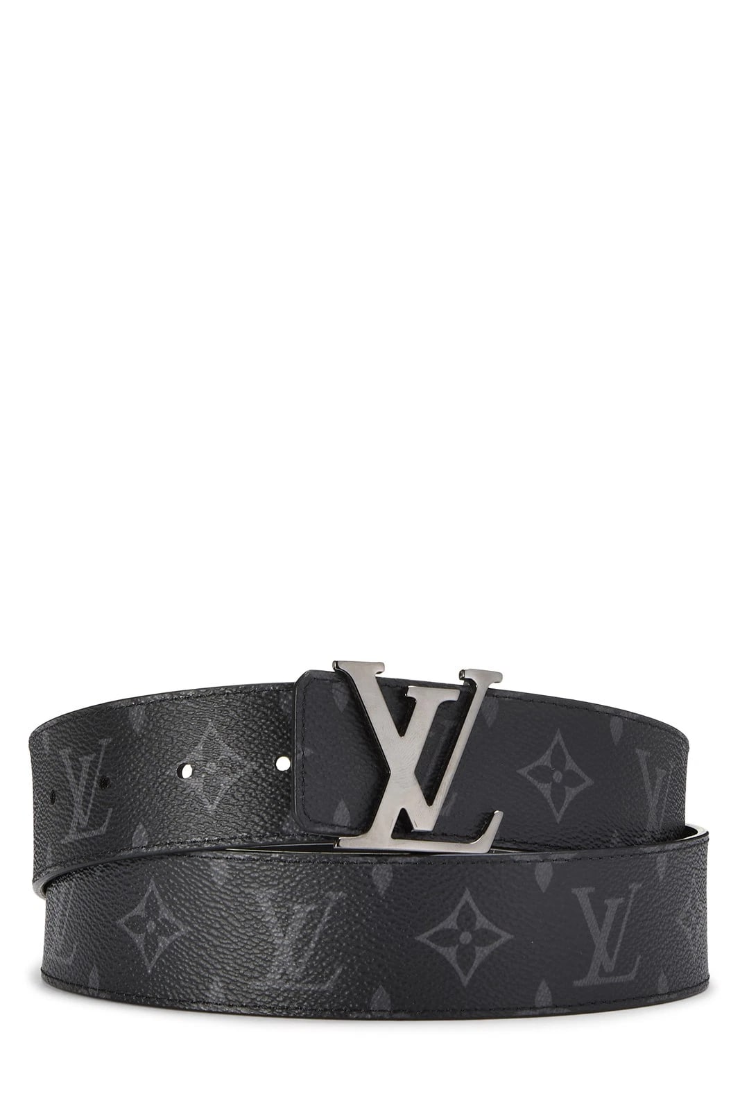 LOUIS VUITTON MONOGRAM ECLIPSE BELT INITIALS