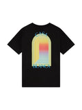 CASABLANCA L'ARCHE T-SHIRT BLACK MULTICOLOR
