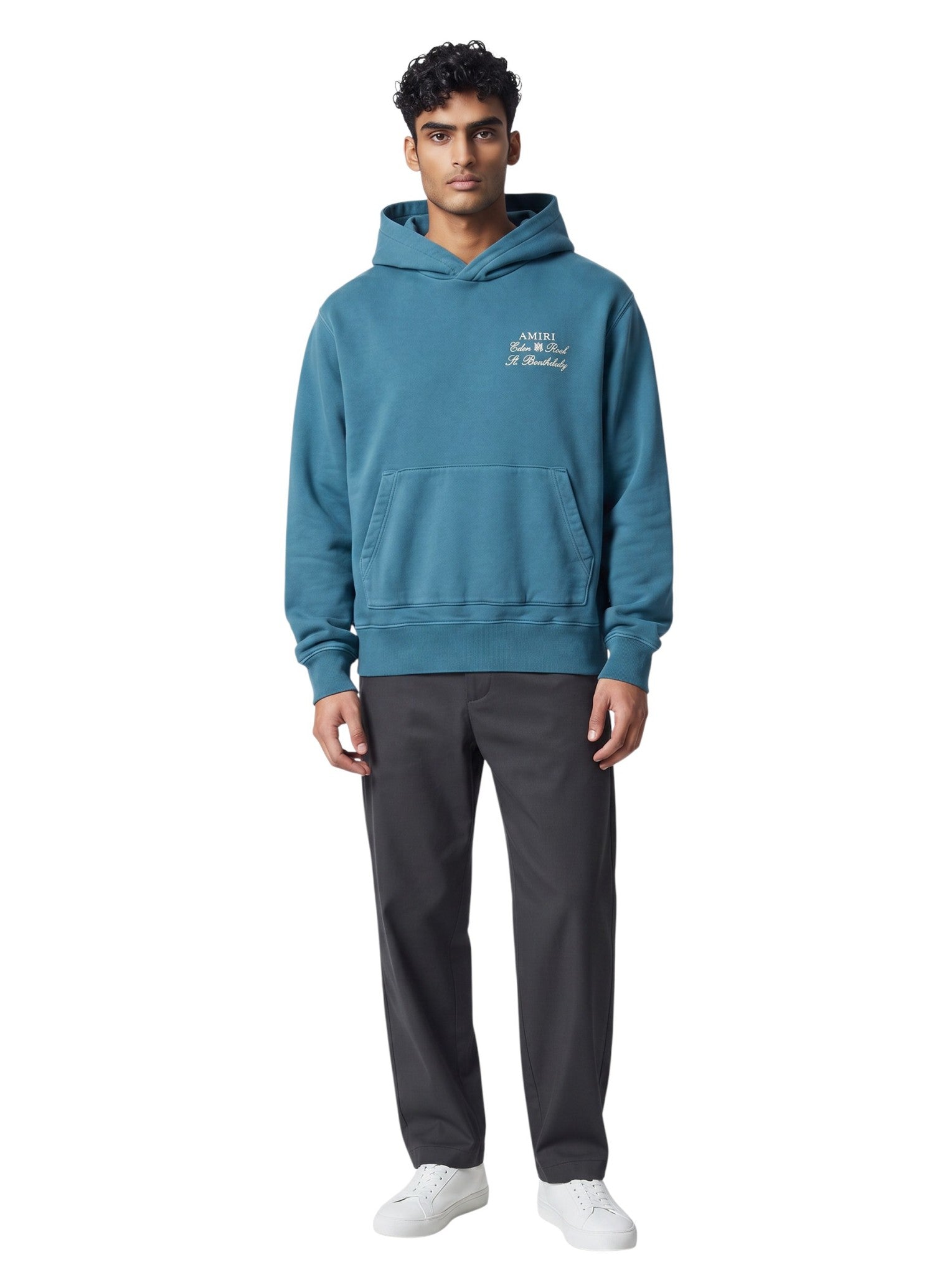 AMIRI EDEN ROCK BLUE & WHITE ST. BARTHELEMY HOODIE