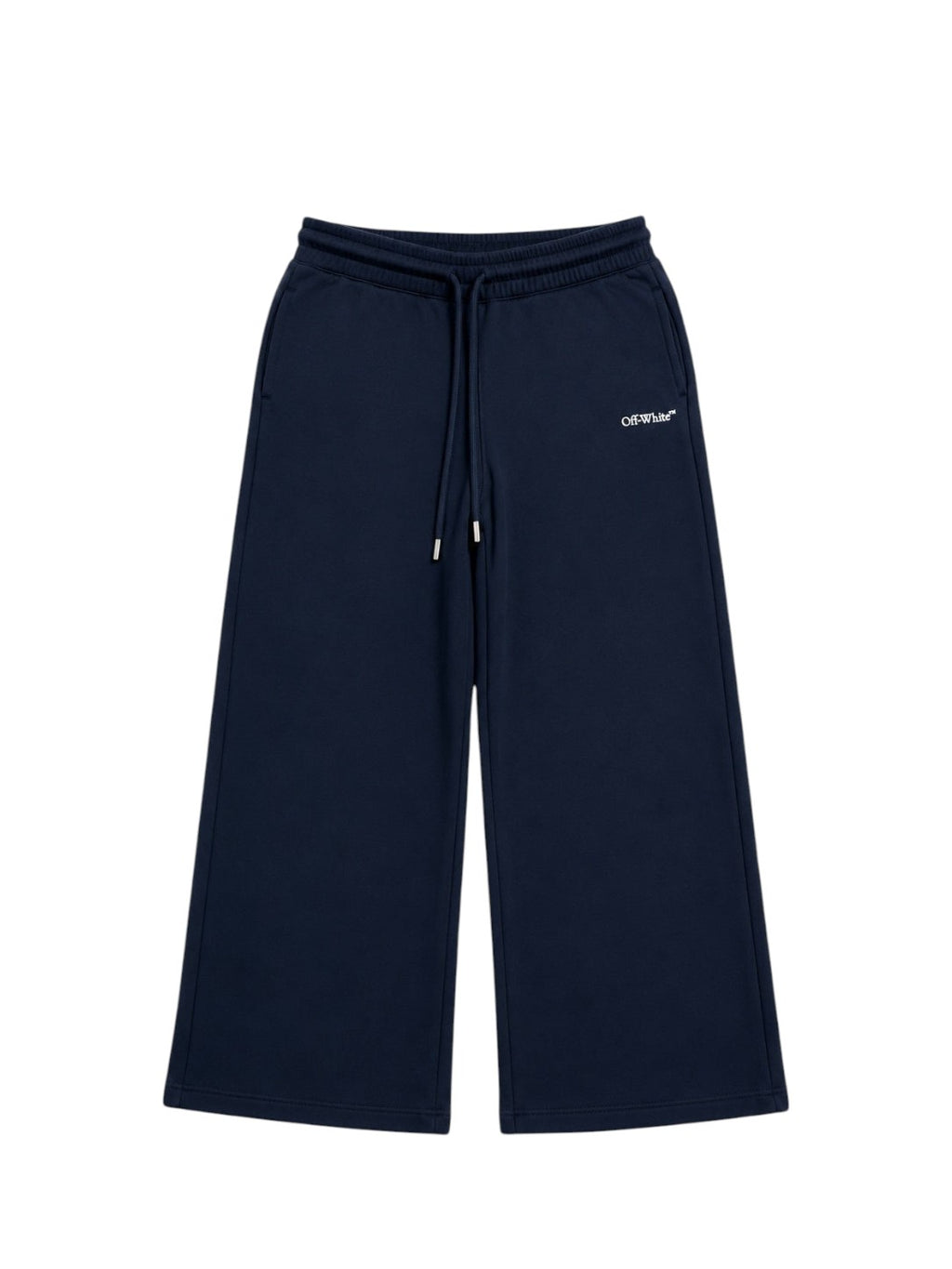 OFF WHITE WIDE LEG SWEATPANTS INDIGO DIAGS FLOWERS