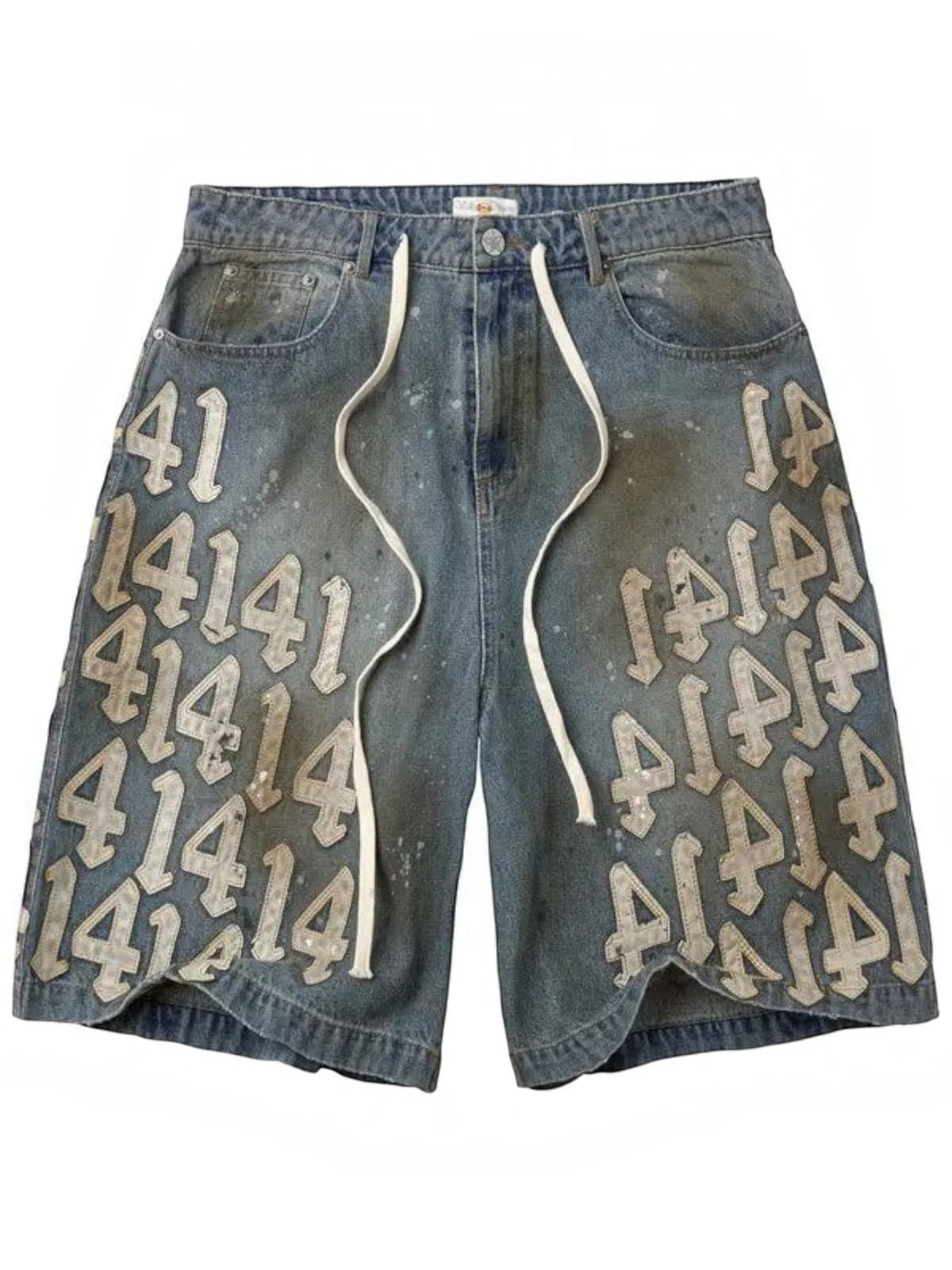 VALLEY FOREVER WHITE CHARM JORTS MID WASH