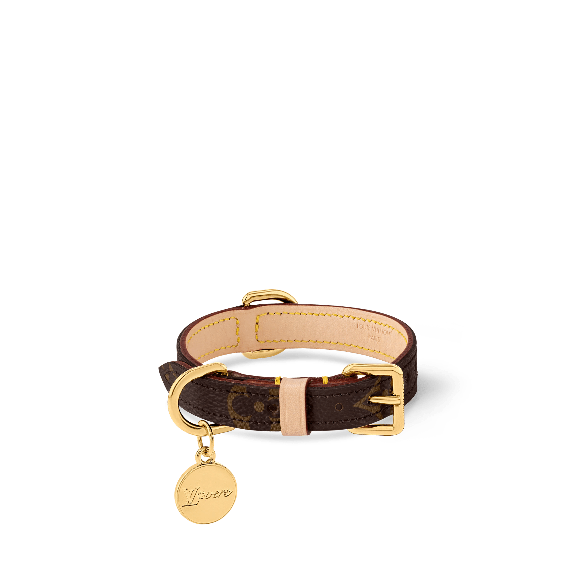 LOUIS VUITTON MONOGRAM DOG LEASH & COLLAR LOVERS