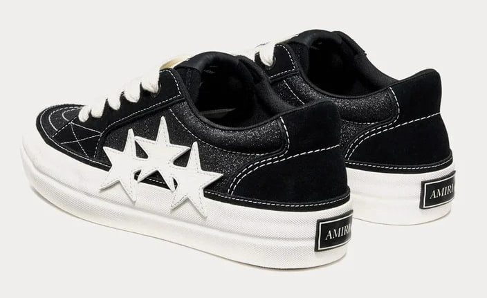 AMIRI BLACK GLITTER SUNSET SKATE SNEAKERS