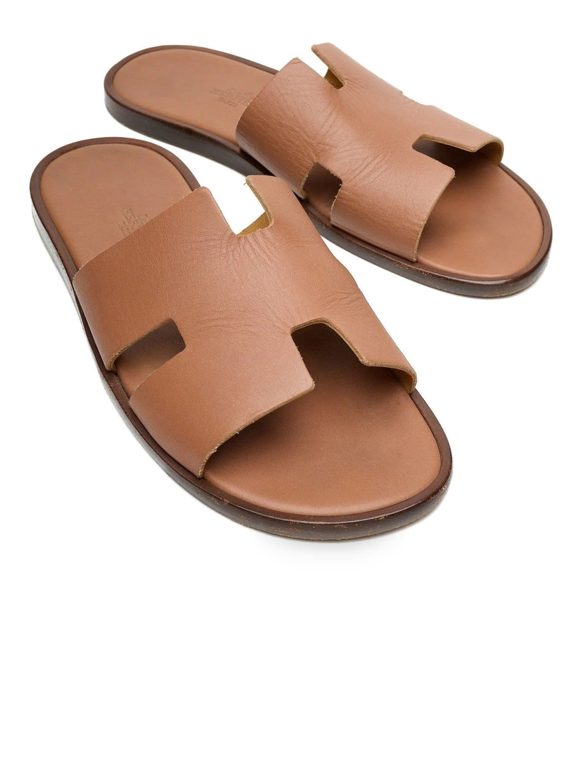 HERMES H ANTIGUAL SANDALS BROWN