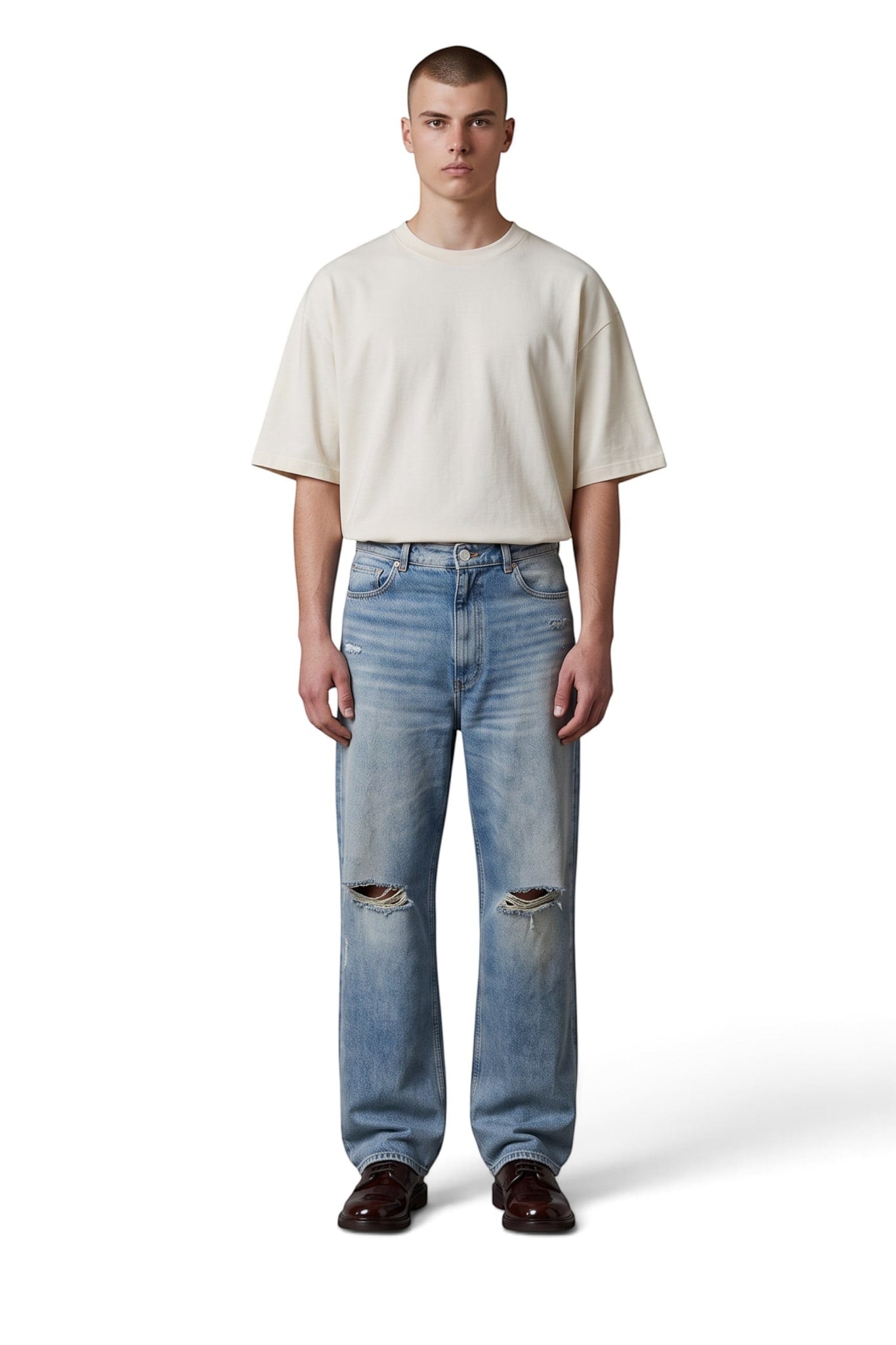 MAISON MARGIELA DISTRESSED CLASSIC DENIM