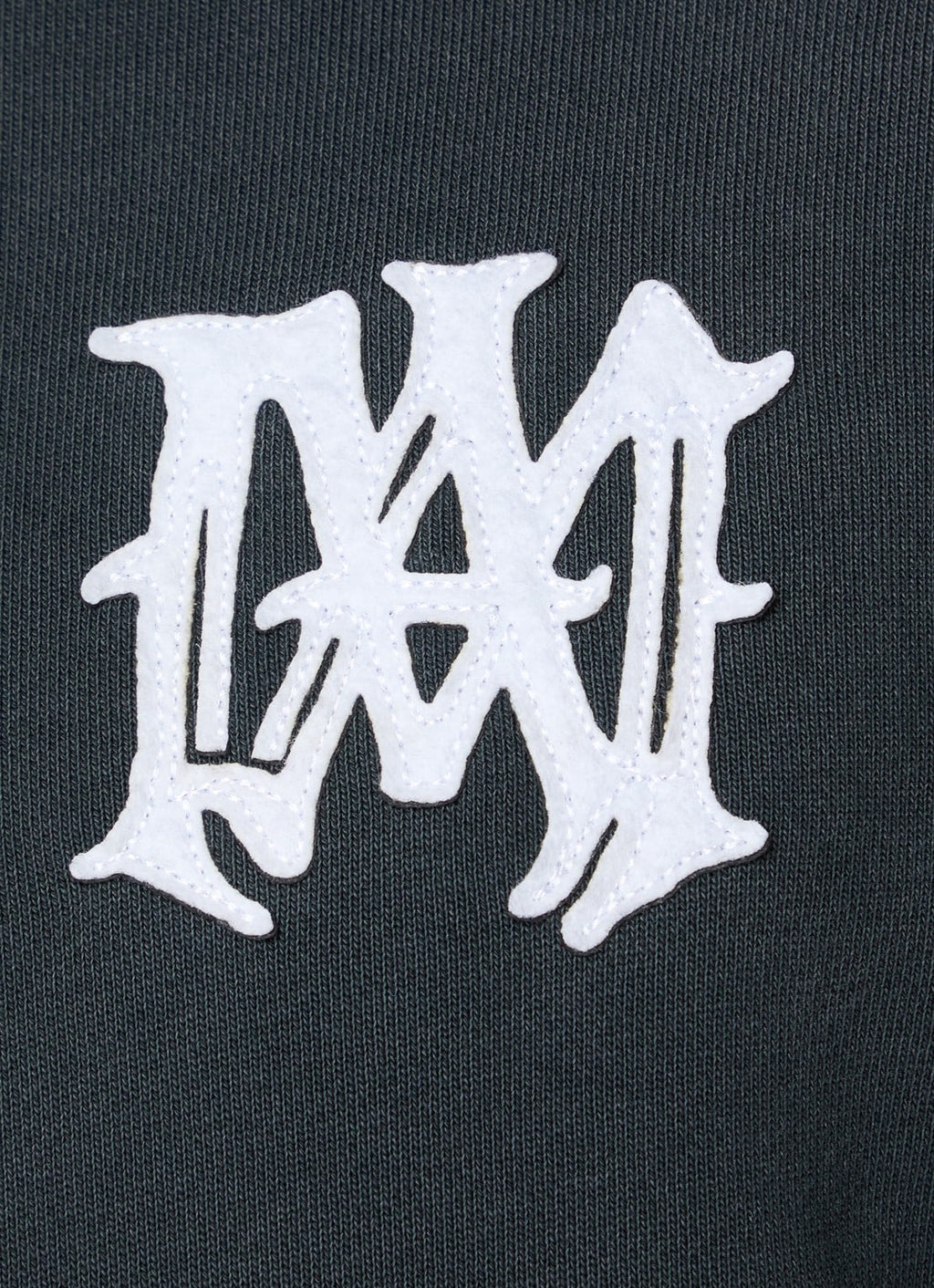 AMIRI LOGO PRINTED HOLLYWOOD HOODIE WASHED BLACK