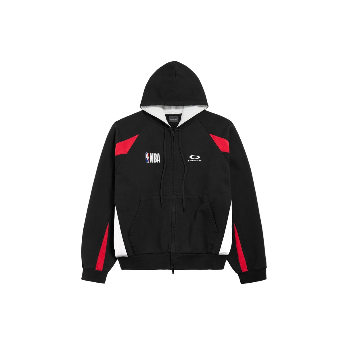 BALENCIAGA X NBA ZIP UP JACKET BLACK