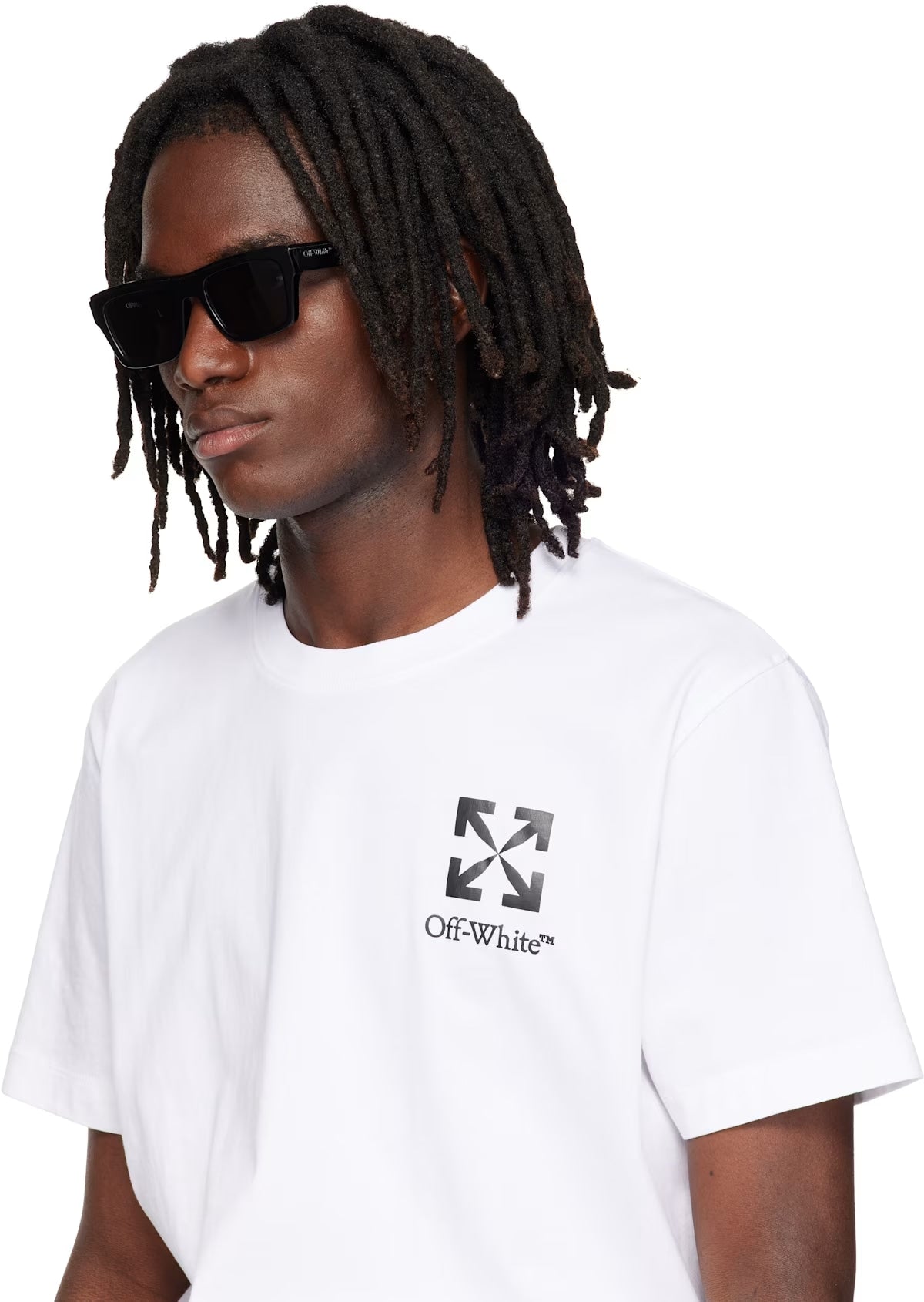 OFF WHITE BLACK FLINT SUNGLASSES