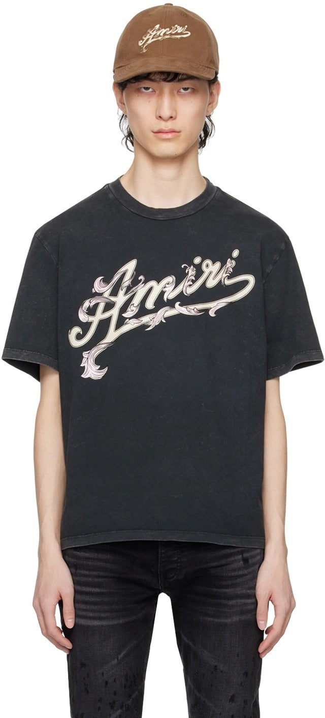 AMIRI FILIGREE T SHIRT BLACK