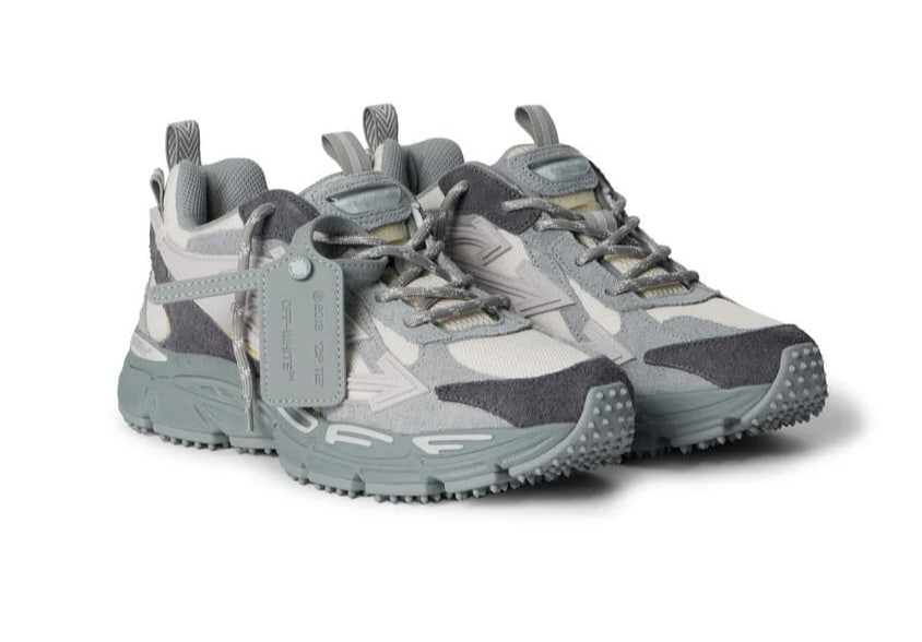 OFF WHITE BE RIGHT BACK GREY SUEDE