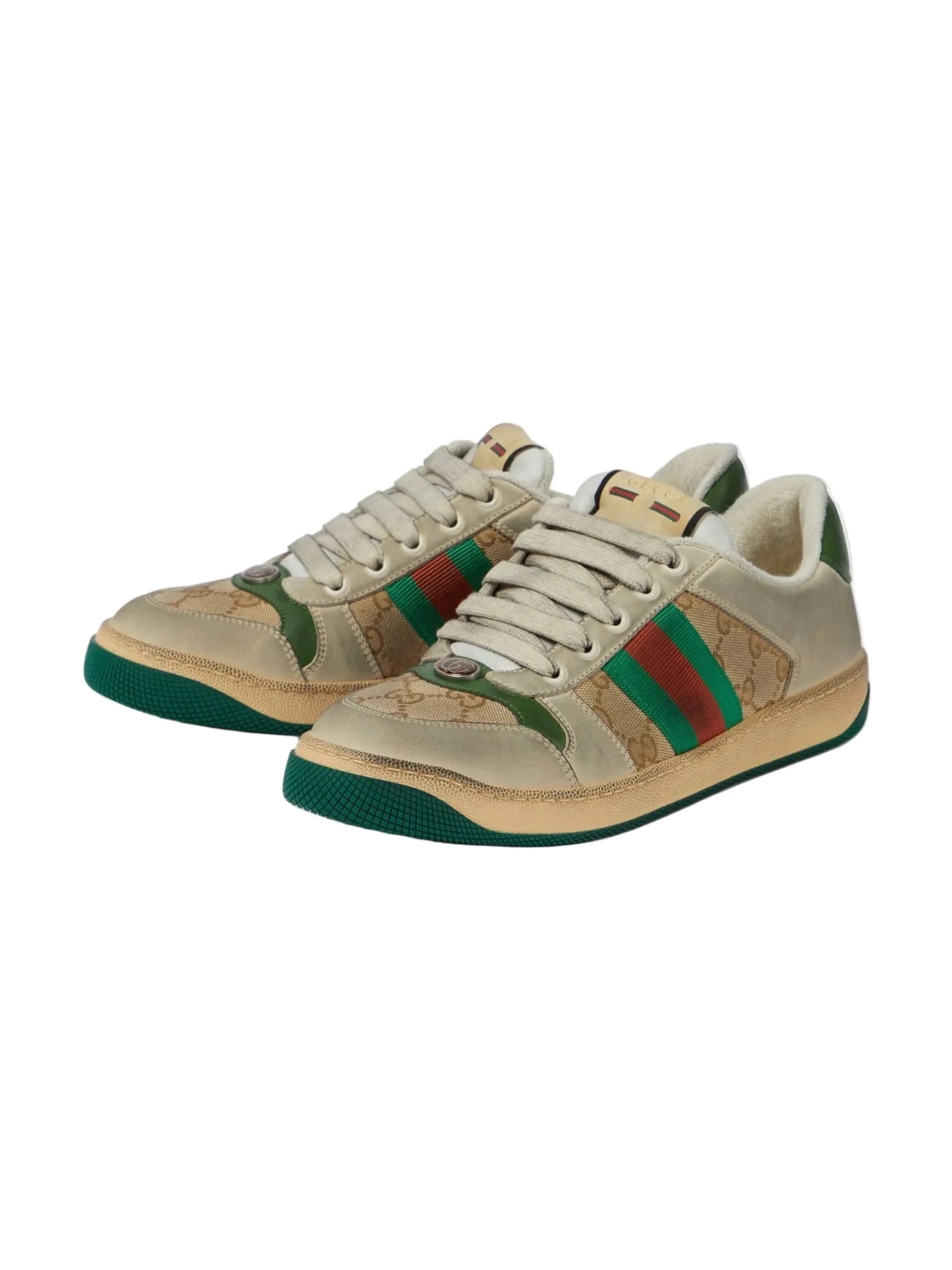GUCCI SCREENER SNEAKERS MONOGRAM BEIGE