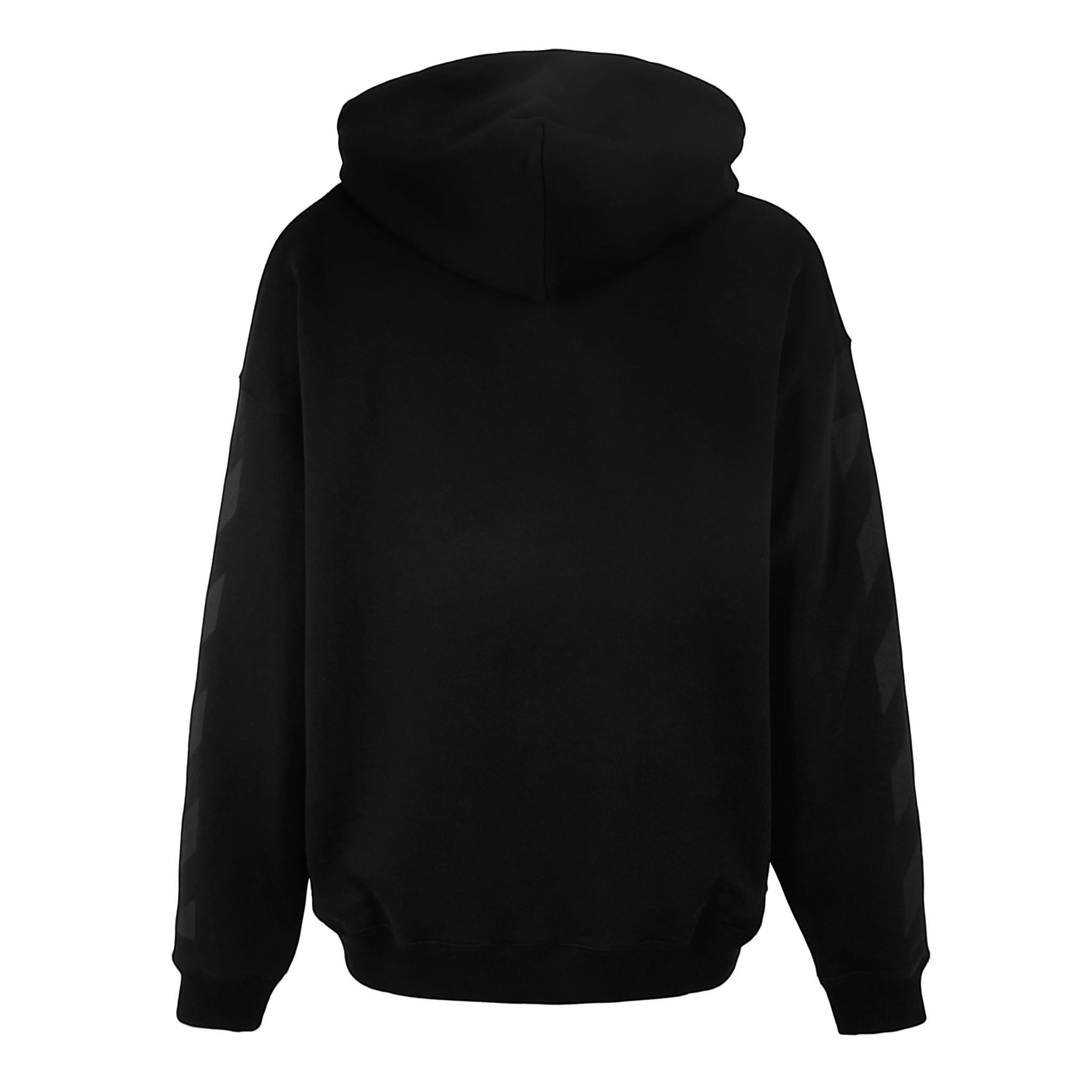 OFF WHITE OW DIAG SKATE HOODIE BLACK