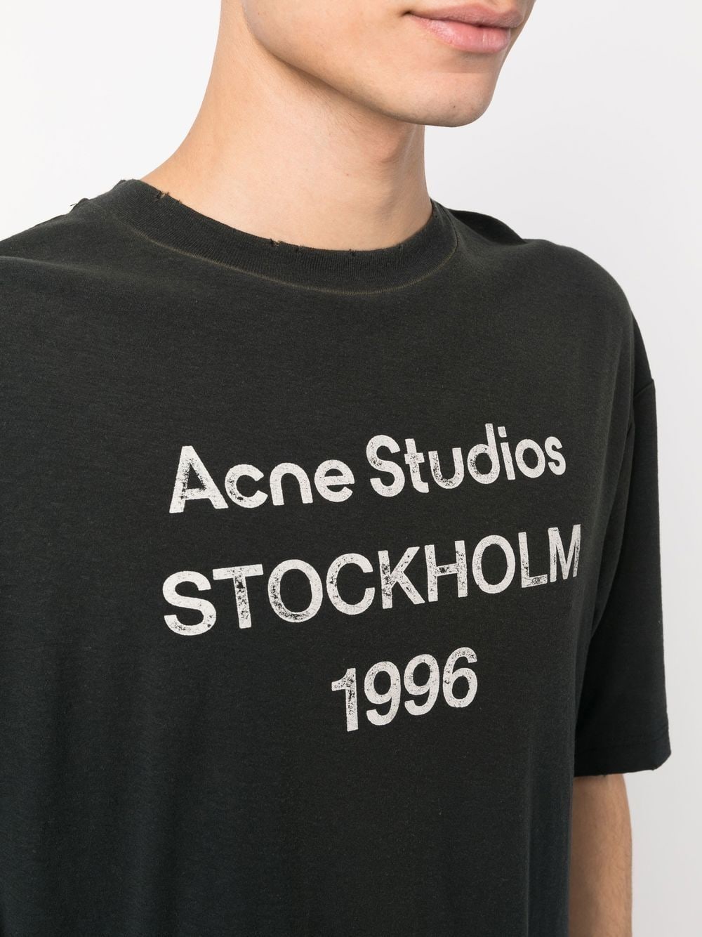 ACNE STUDIOS FADED BLACK STOCKHOLM 1996 T-SHIRT