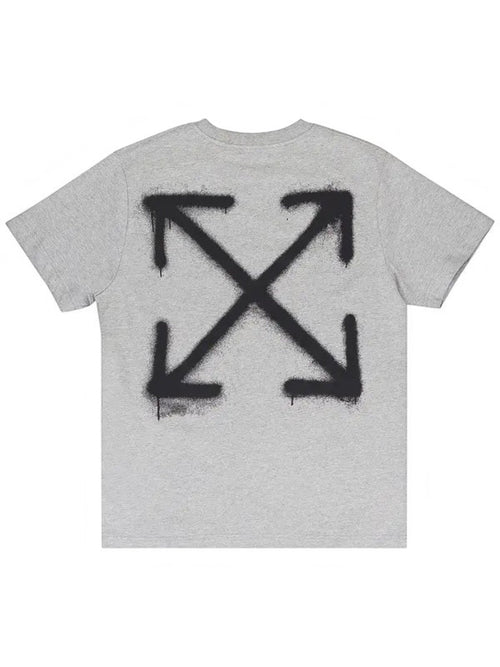 OFF WHITE SPRAY CAN ARROW SLIM TEE GREY