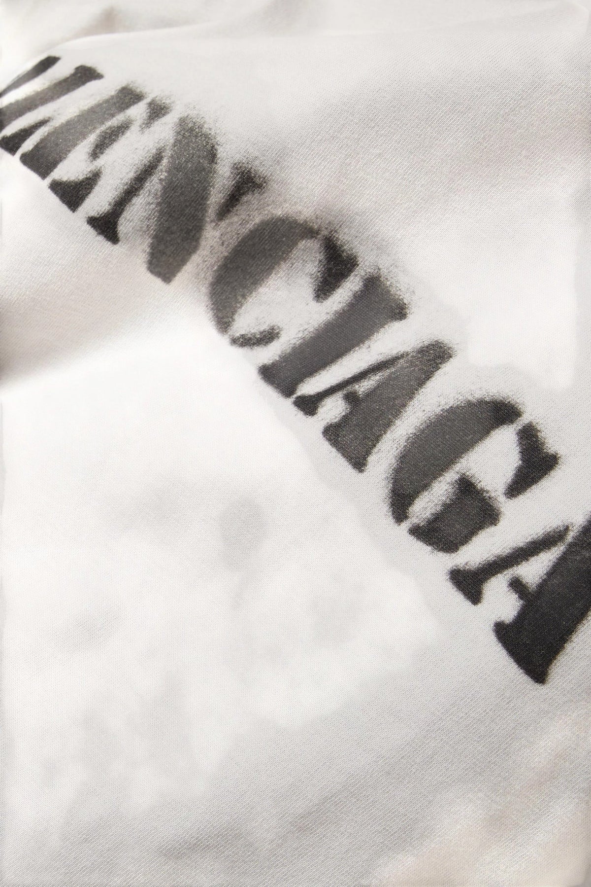 BALENCIAGA STENCIL TYPE CREAM T-SHIRT