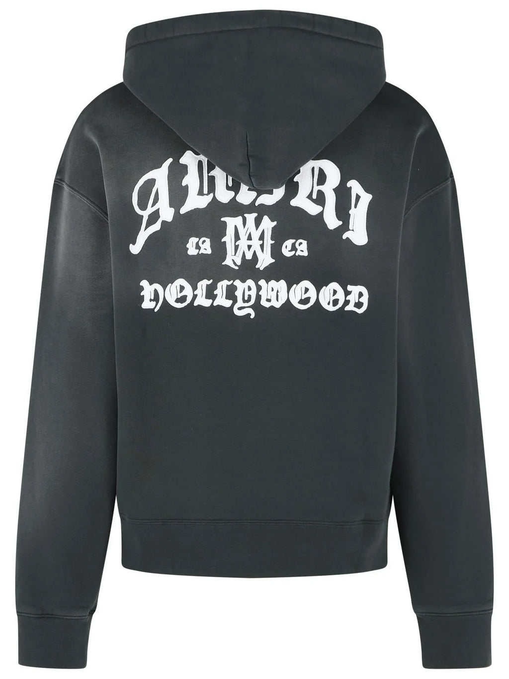 AMIRI LOGO PRINTED HOLLYWOOD HOODIE WASHED BLACK