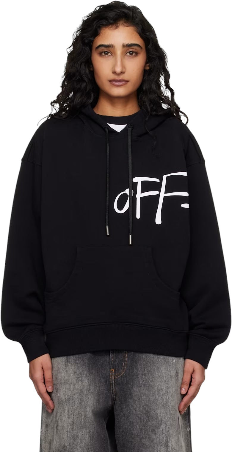 OFF-WHITE BLACK SHARED OVER HOODIE