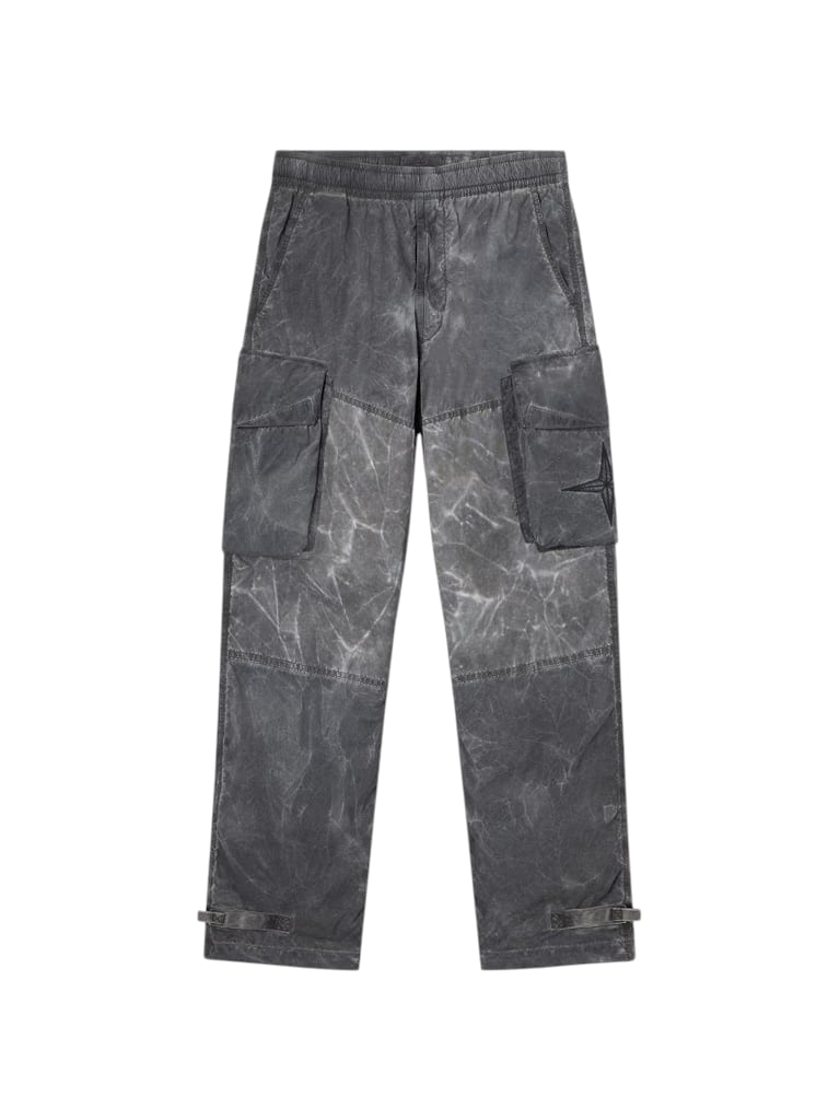 STONE ISLAND UNEVEN PIGMENT DYED NYLON SMERIGLIATO NYLON CANVAS