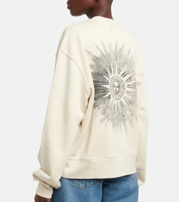 AMIRI SUN CREWNECK CREAM NUDE