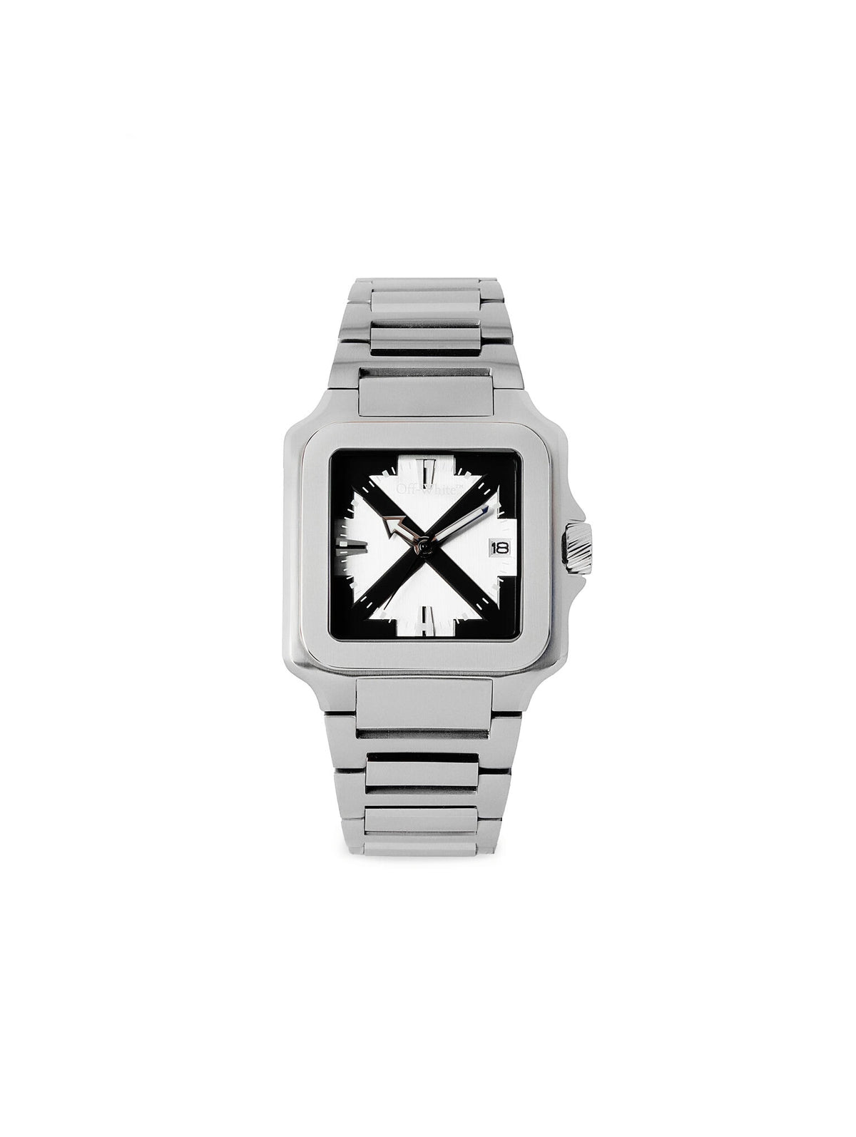 OFF WHITE "PROTO LAYER" WATCH STEEL SILVER