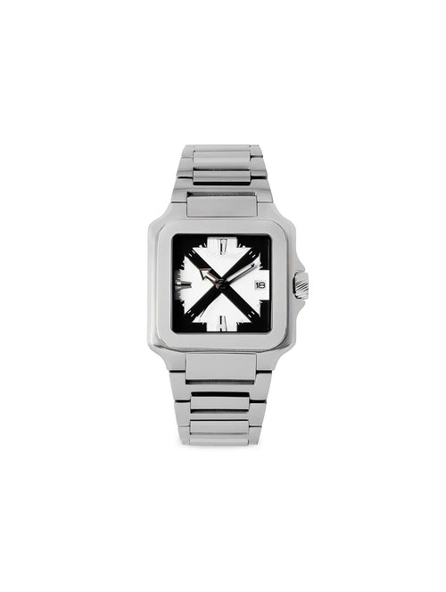 OFF WHITE "PROTO LAYER" WATCH STEEL SILVER