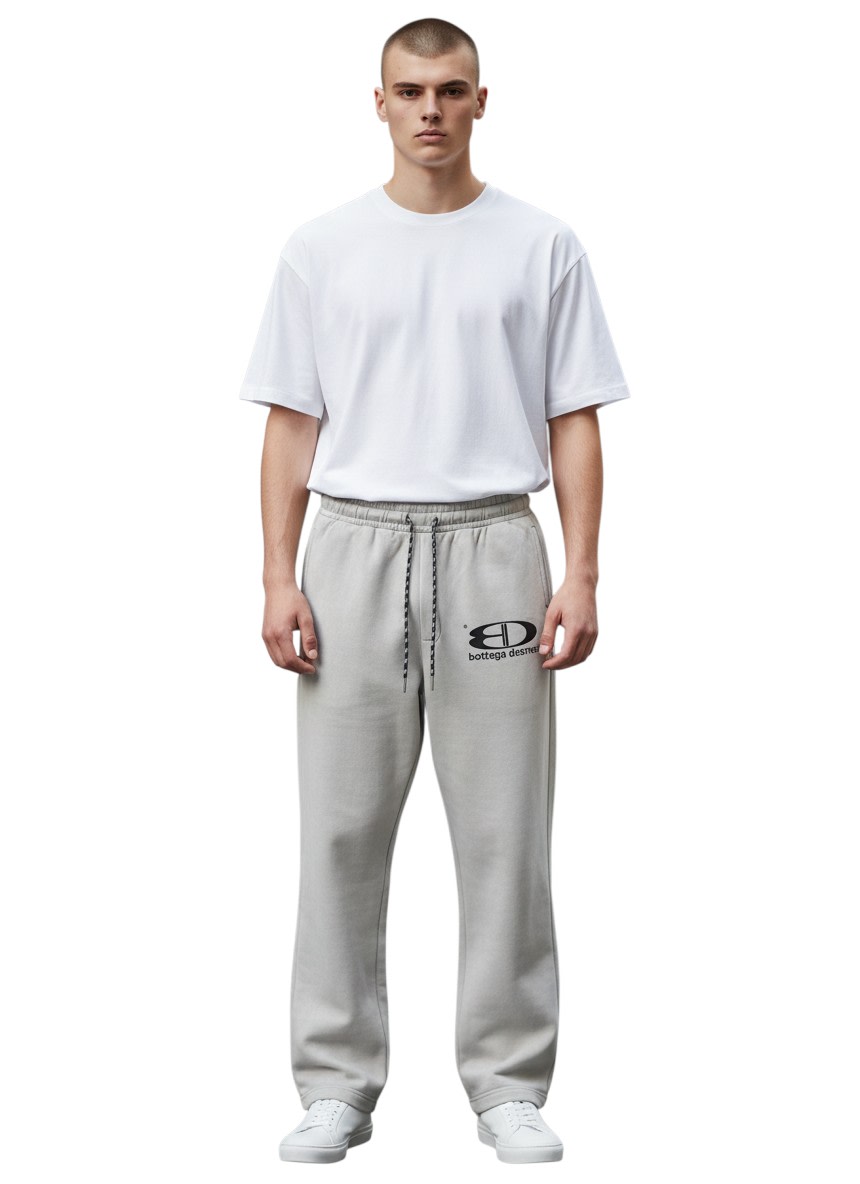 BOTTEGA DESIRES GREY TECH SWEATPANTS