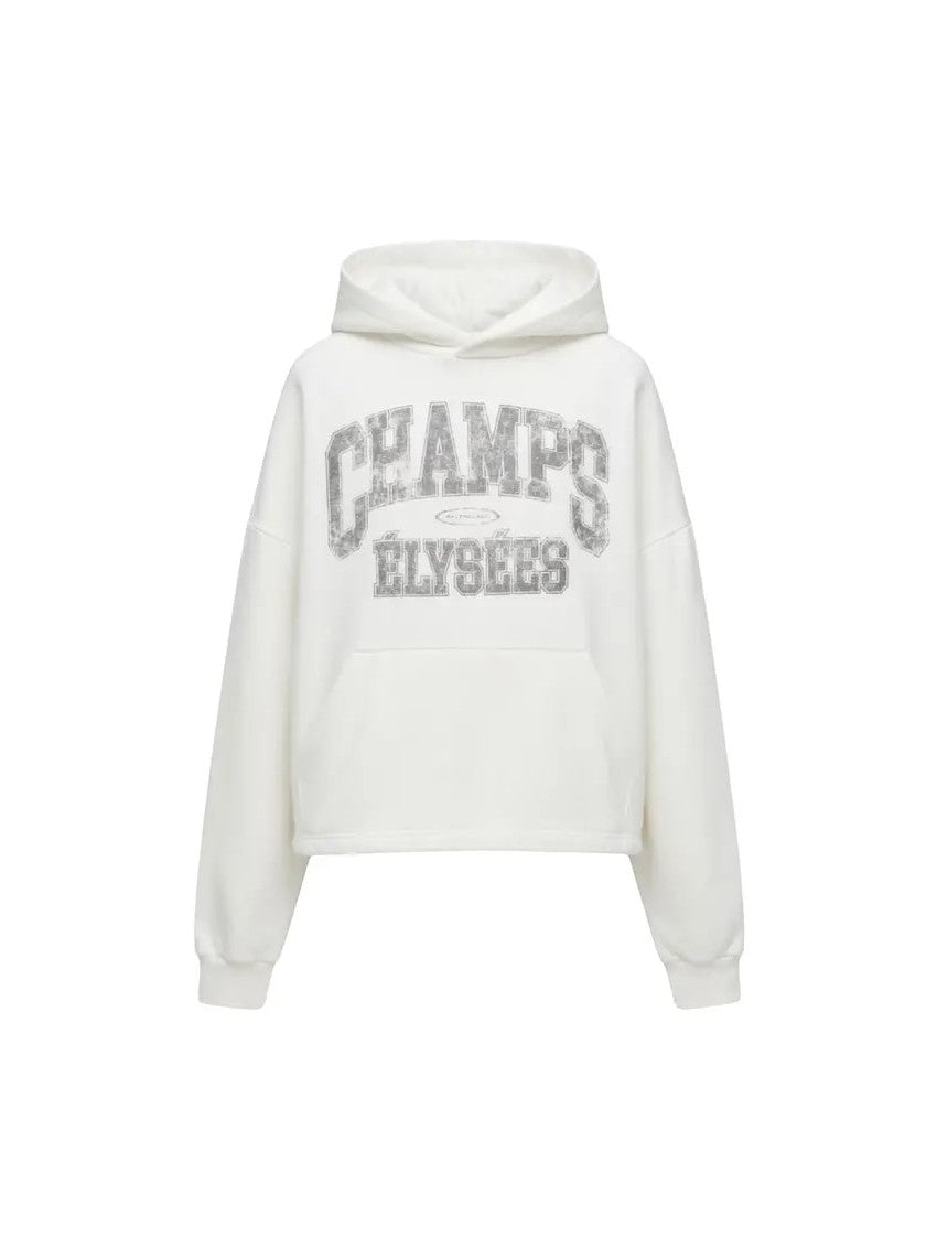 BALENCIAGA CHAMPS OVERSIZED HOODIE WHITE