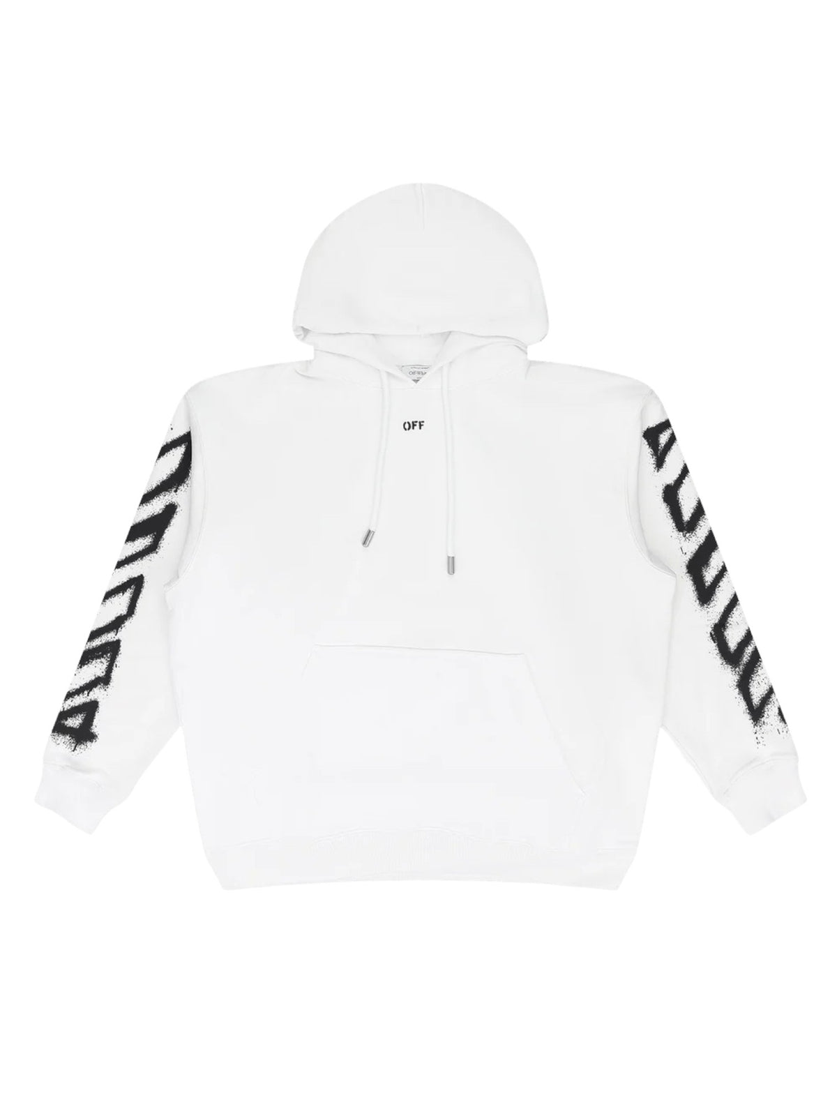 OFF WHITE SPRAY CAN ARROW HOODIE WHITE