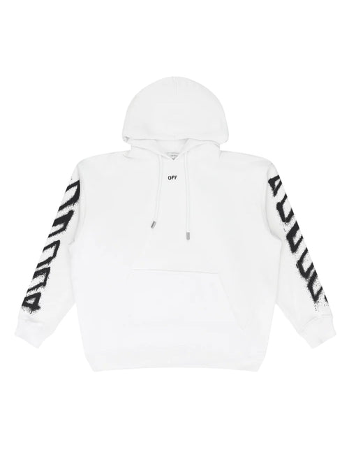 OFF WHITE SPRAY CAN ARROW HOODIE WHITE