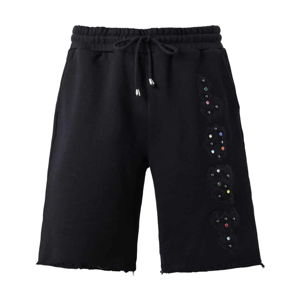 LOST INTRICACY BLACKOUT PATCH COLOR GEMS SHORTS