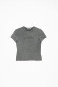 ACNE STUDIOS BLURRED LOGO GREY T-SHIRT