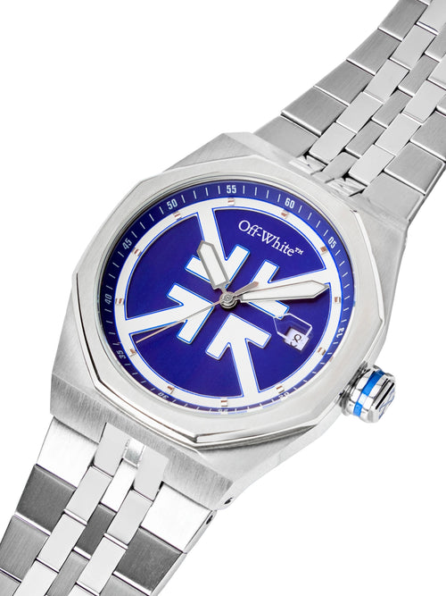 OFF WHITE "NO GRID" WATCH STEEL SILVER