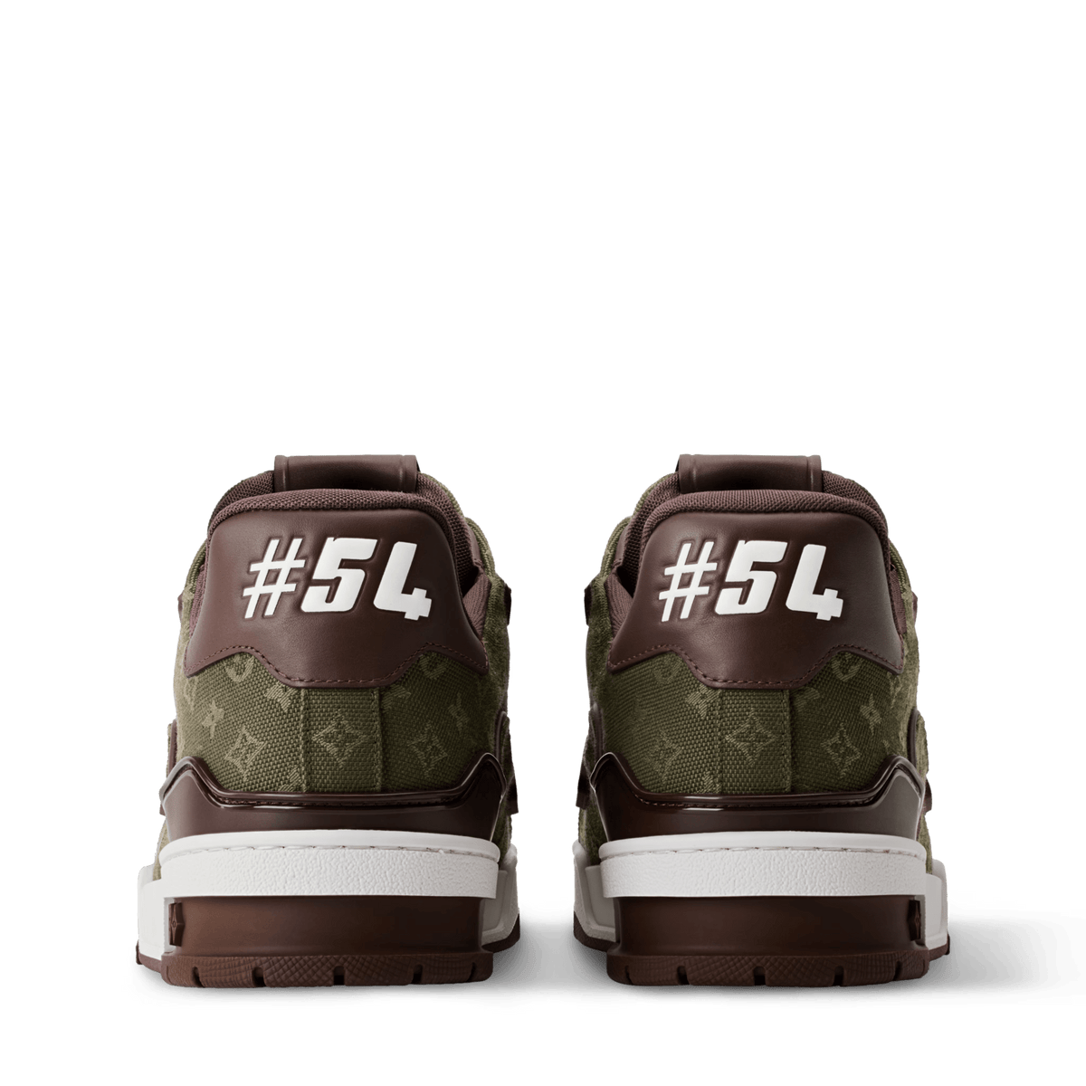 LOUIS VUITTON TRAINER GREEN BURGUNDY
