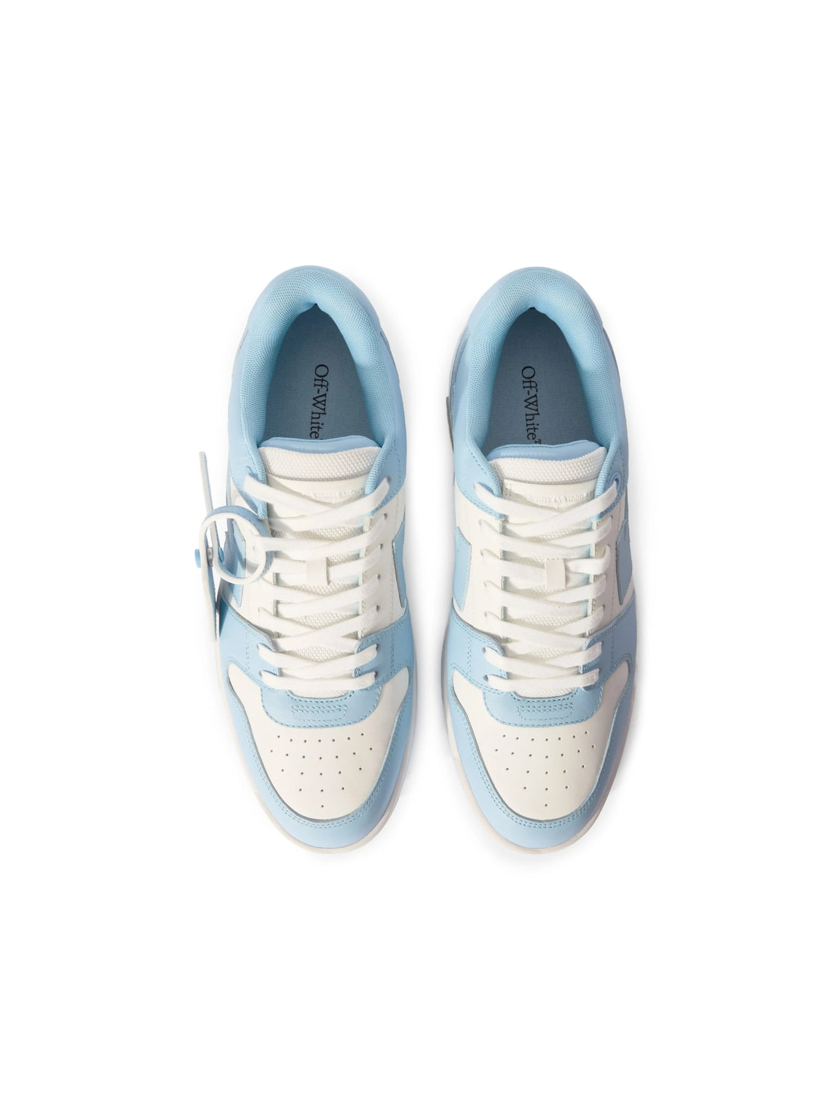 OFF WHITE OUT OF OFFICE LIGHT BLUE CALF LEATHER