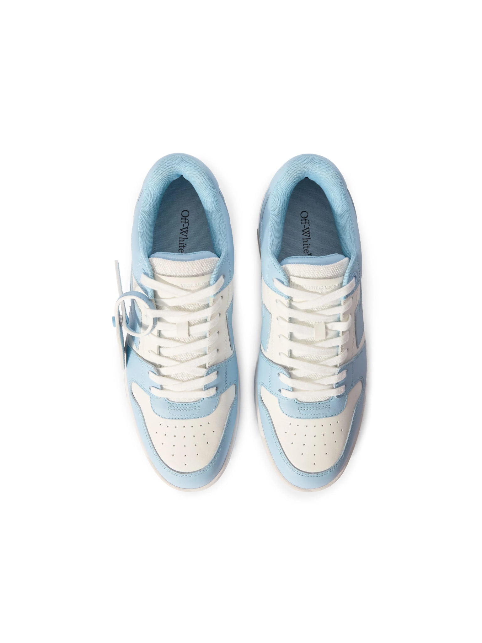 OFF WHITE OUT OF OFFICE LIGHT BLUE CALF LEATHER