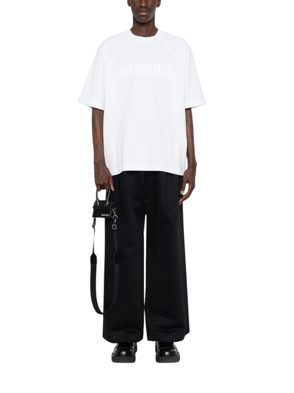 JACQUEMUS BIG LOGO T SHIRT WHITE