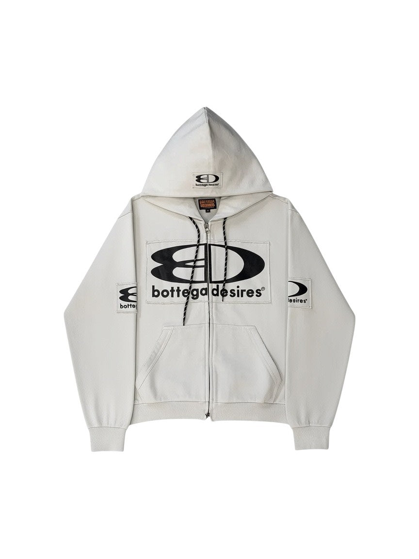 BOTTEGA DESIRES GREY TECH HOODIE