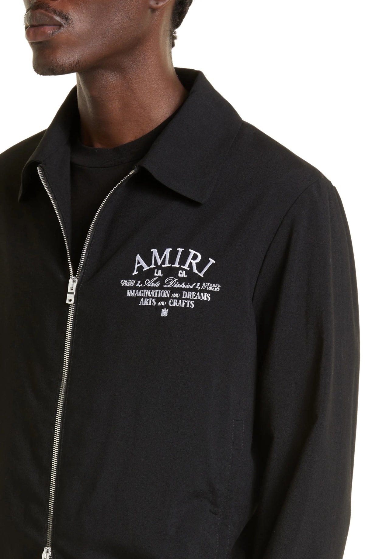 AMIRI ARTS DISTRICT WOOL JACKET BLACK