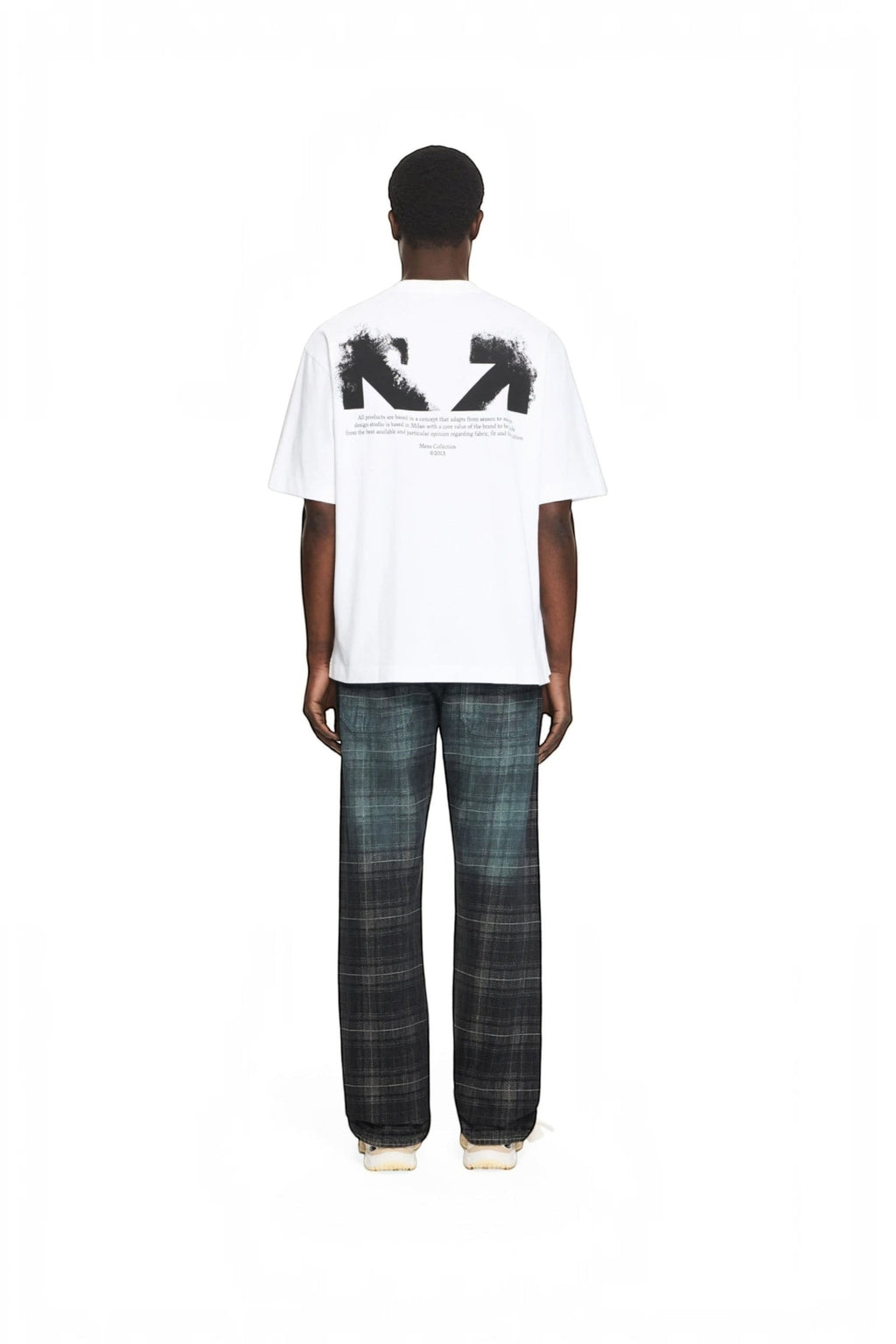 OFF WHITE HALF ARROW SKATE T SHIRT WHITE