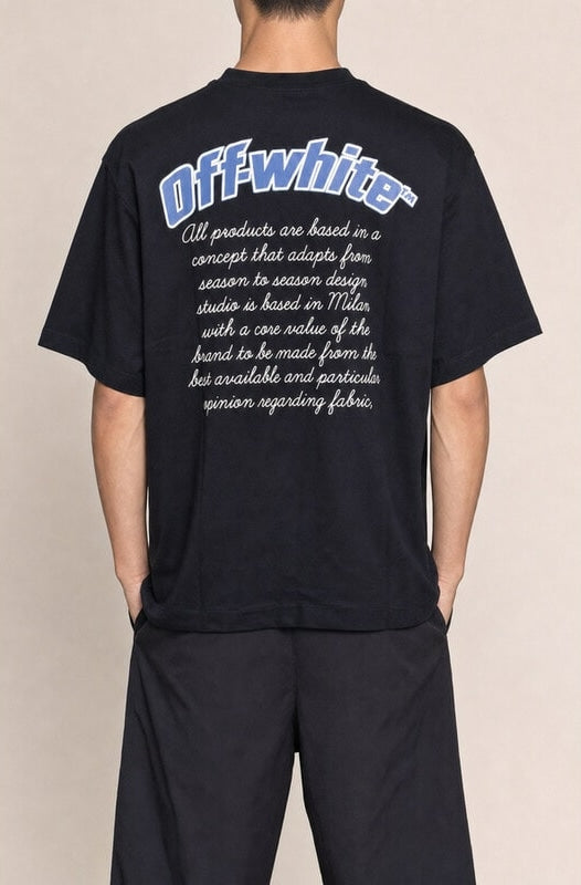 OFF WHITE VARSITY 23 T-SHIRT BLACK