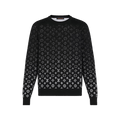 LOUIS VUITTON LVSE MONOGRAM DEGRADE SWEATER BLACK