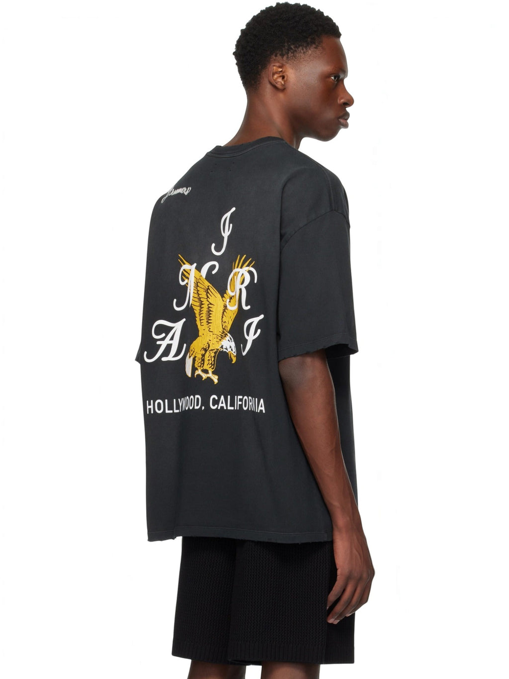 AMIRI EAGLE DREAMERS VINTAGE BLACK T-SHIRT