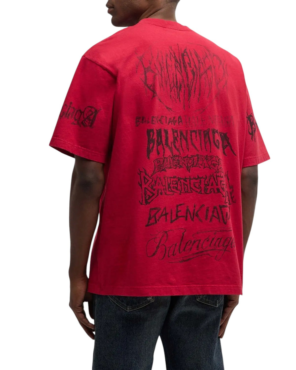 BALENCIAGA DIY METAL RED T-SHIRT