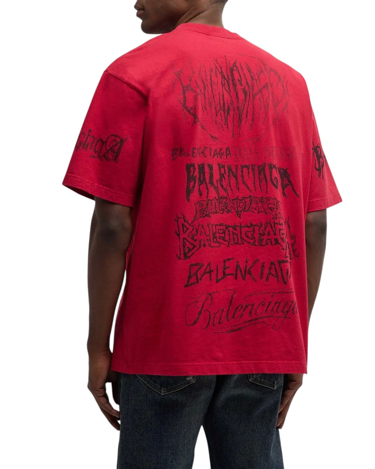 BALENCIAGA DIY METAL RED T-SHIRT