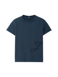 JACQUEMUS BIG J EMBROIDERED T-SHIRT DARK NAVY
