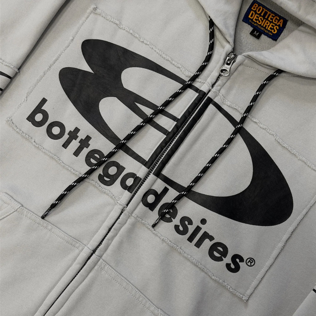BOTTEGA DESIRES GREY TECH HOODIE