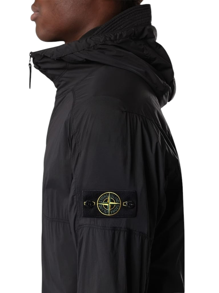 STONE ISLAND ULTRALIGHT NYLON STRETCH-TC JACKET BLACK