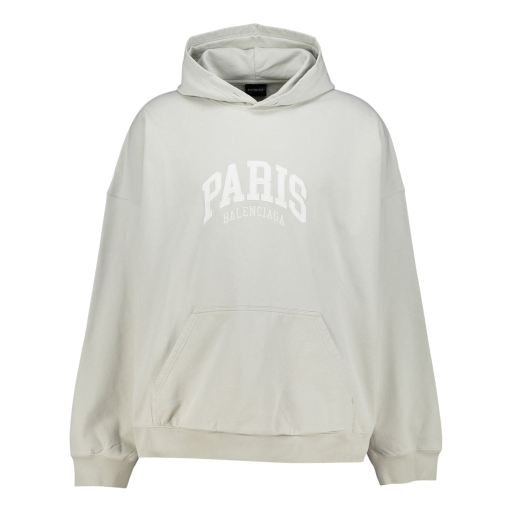 BALENCIAGA PARIS MOON OVERSIZED HOODIE BEIGE