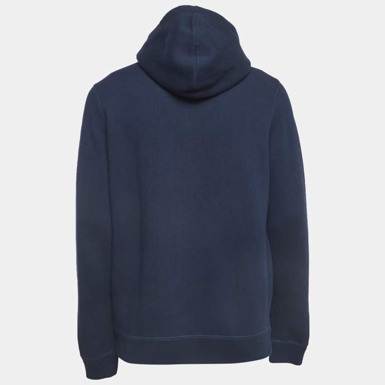 LOUIS VUITTON NAVY BLUE CLASSIC ZIP UP HOODIE