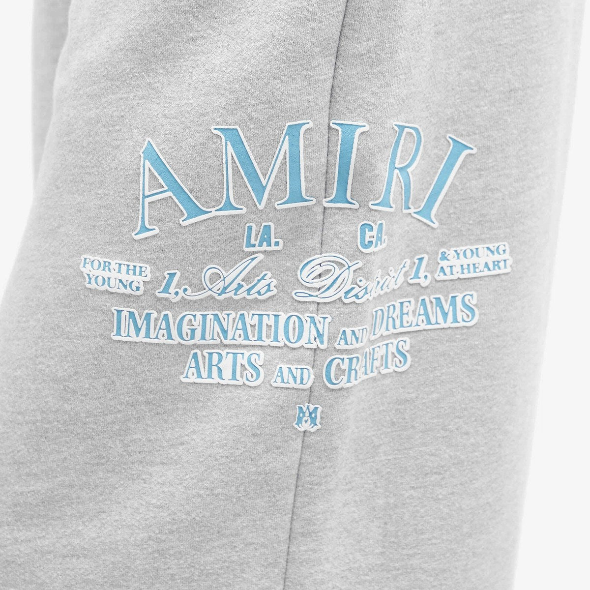 AMIRI ARTS DISTRICT BAGGY SWEATPANTS HEATHER GREY